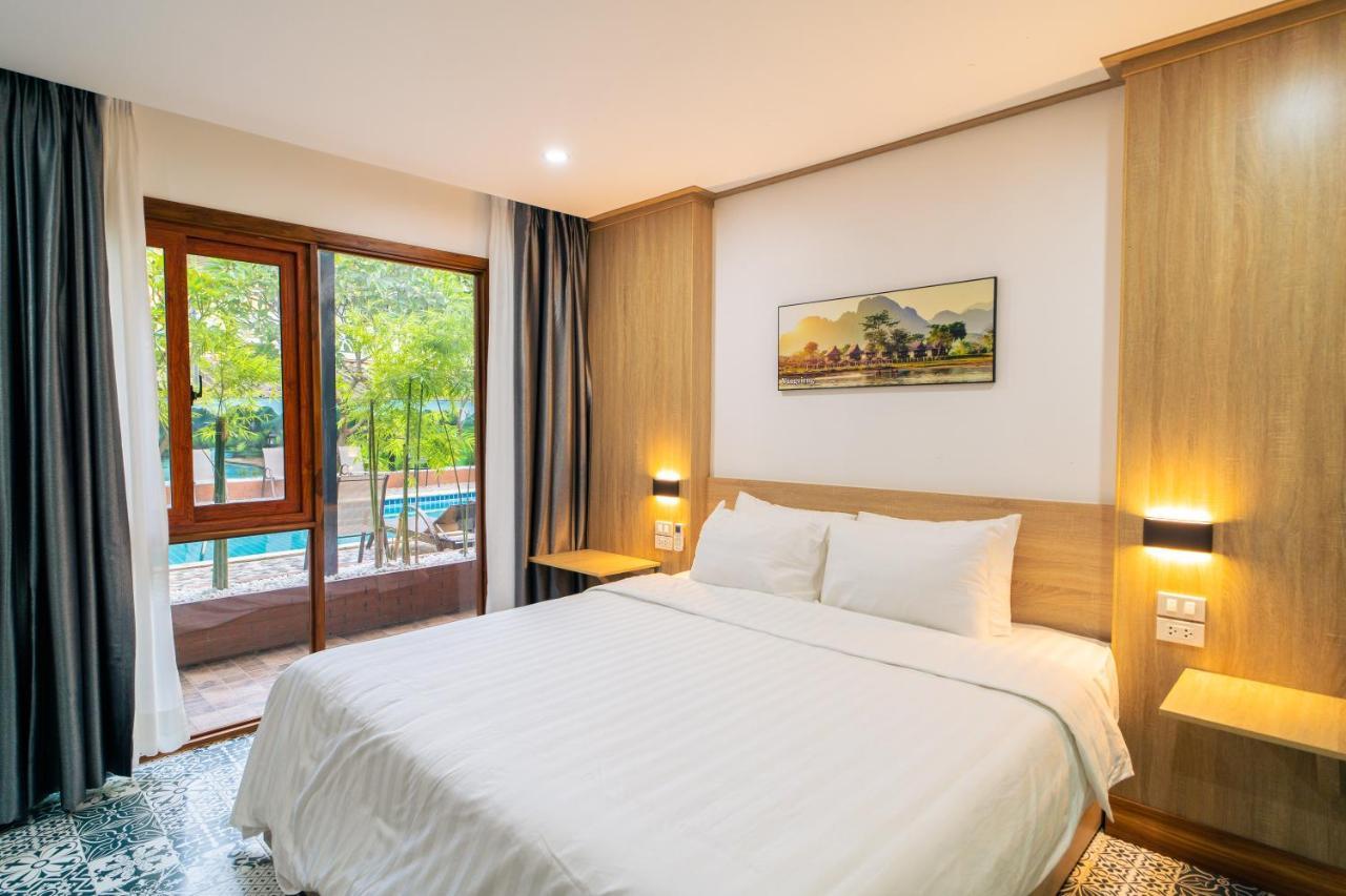 New Champa Boutique Hotel Vientián Kültér fotó
